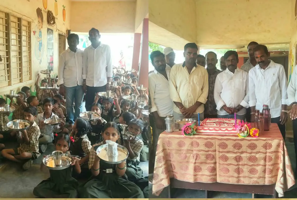  ఉప ముఖ్యమంత్రి పవన్ కళ్యాణ్ పుట్టినరోజు సందర్భంగా ప్లేట్లు,గ్లాసులు పంపీణీ 